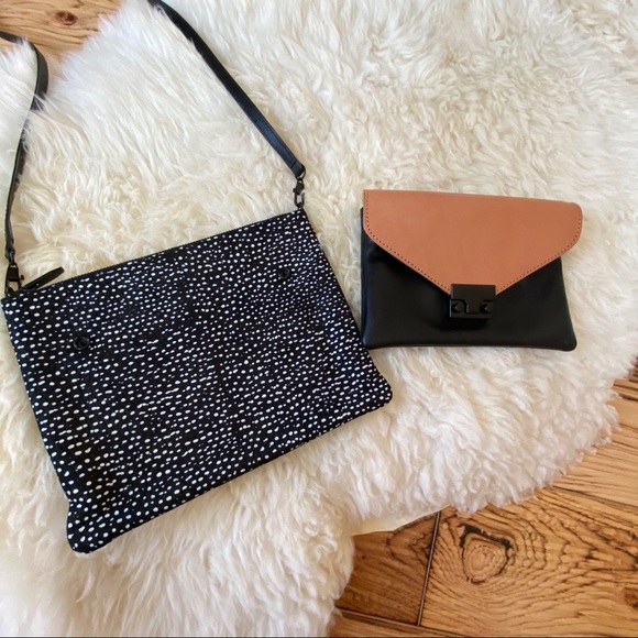 Loeffler Randall Double Pouch Crossbody Detachable Purse Bag - Picture 9 of 16